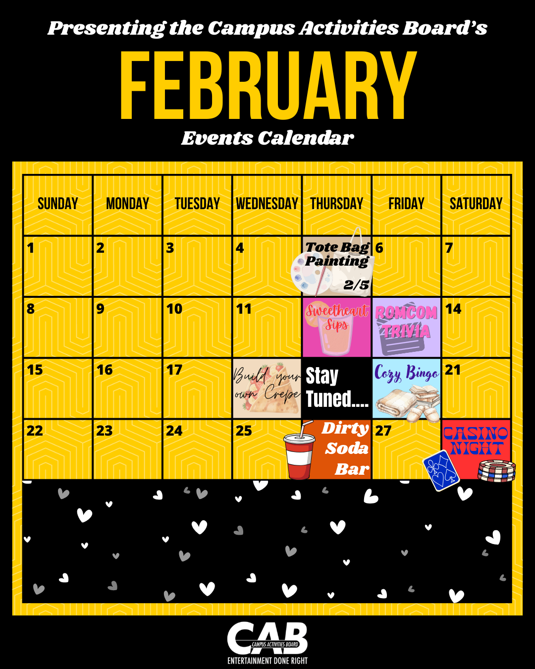 February Monthly Calendar