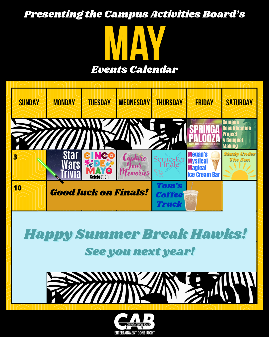 May Events Calendar