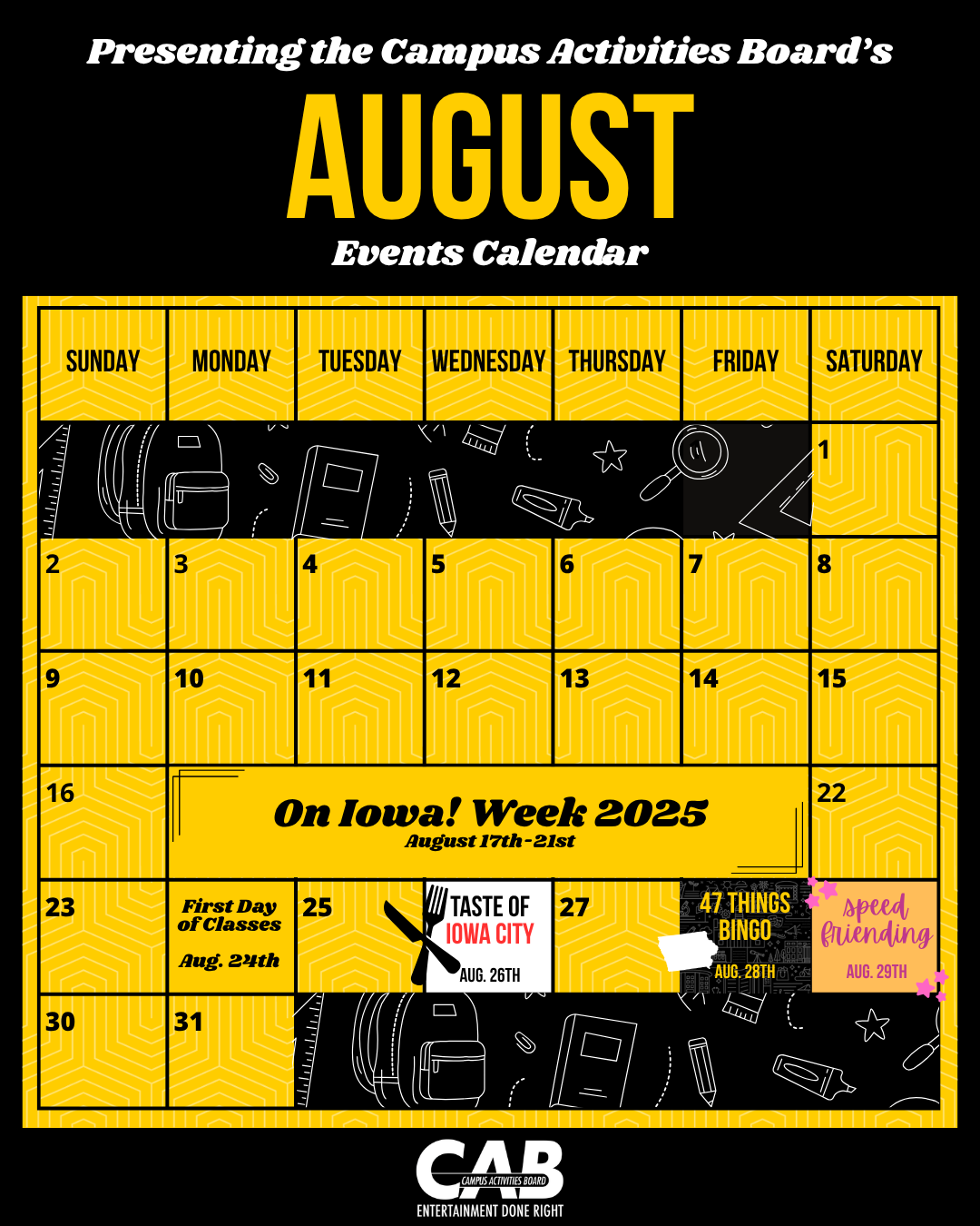 August Calendar