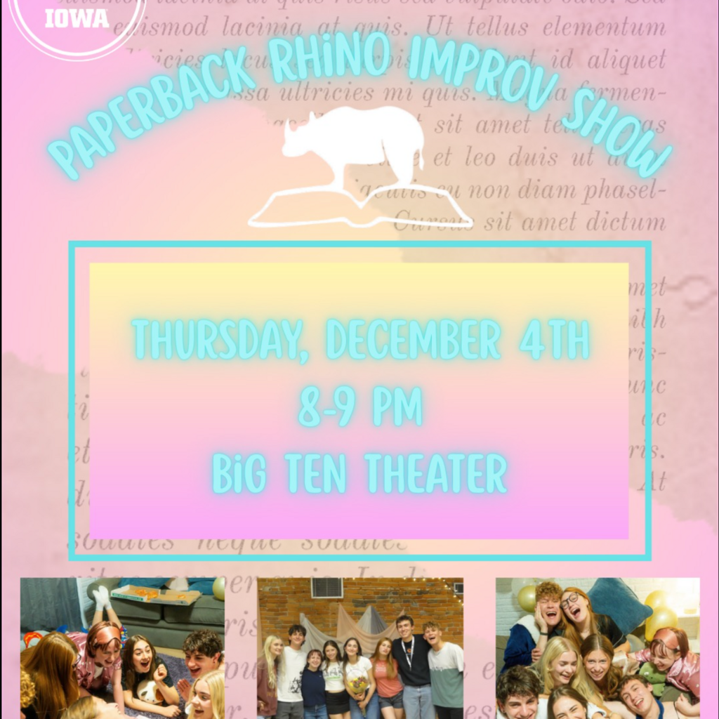 Paperback Rhino Improv Show promotional image