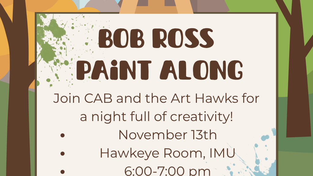 Bob Ross Paint Along promotional image